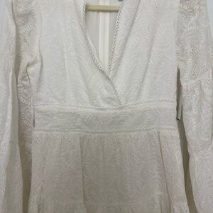 Elegant White Lace Dress